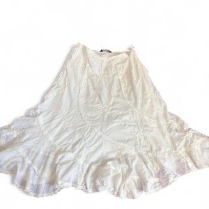 Chic White A-Line Skirt